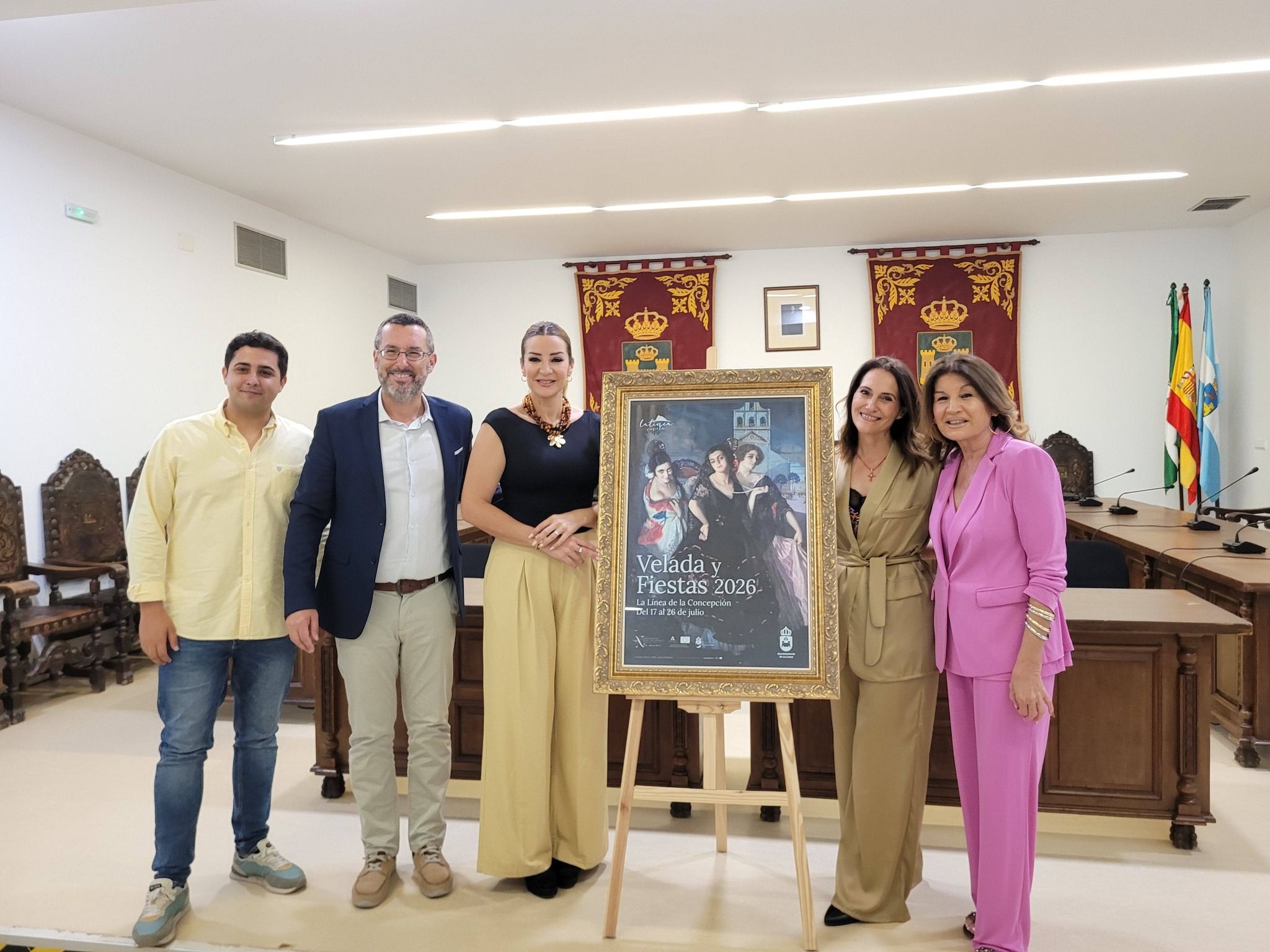 La obra “Mujeres Linenses” de Cruz Herrera anunciará la Velada y Fiestas 2026 de La Línea