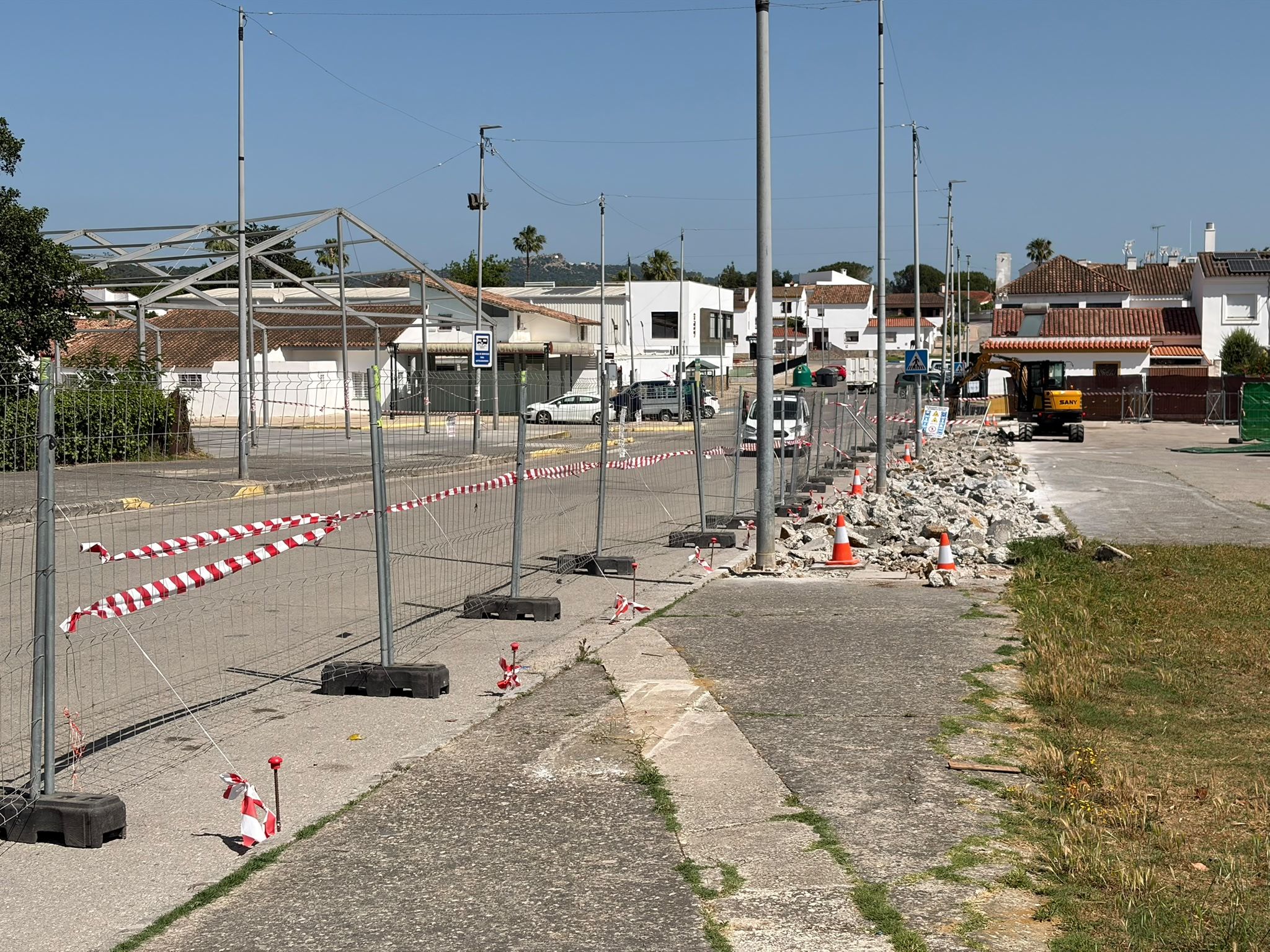 Comienzan los trabajos en el recinto ferial para el futuro bulevar de Castellar 