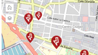 Mapa de las zonas afectadas por el apagón de ayer en La Línea. Mapa de las zonas afectadas por el apagón de ayer en La Línea.