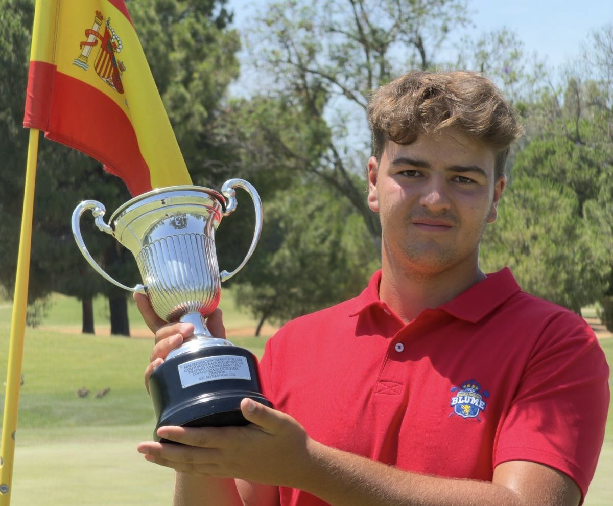 El golfista algecireño Gonzalo Baños Ramos se proclama campeón de España absoluto