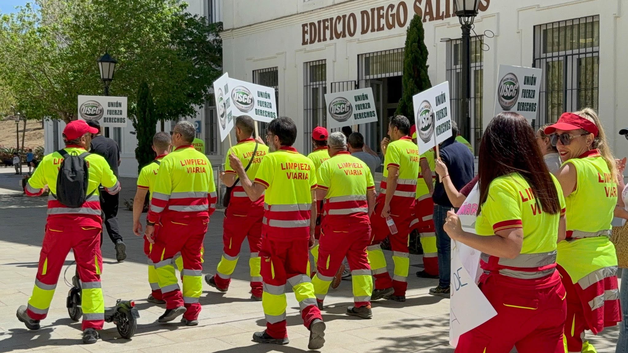 Manifestación de Valoriza. Archivo. 8Directo. La plantilla de Valoriza convoca huelga durante varias ferias de San Roque 