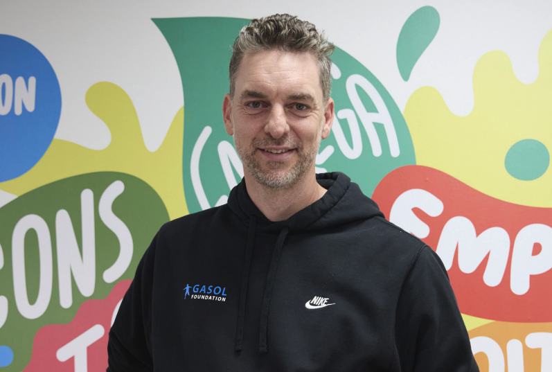 Pau Gasol, leyenda del basket y creador de la Gasol Foundation. Imagen de la Gasol Foundation. 
