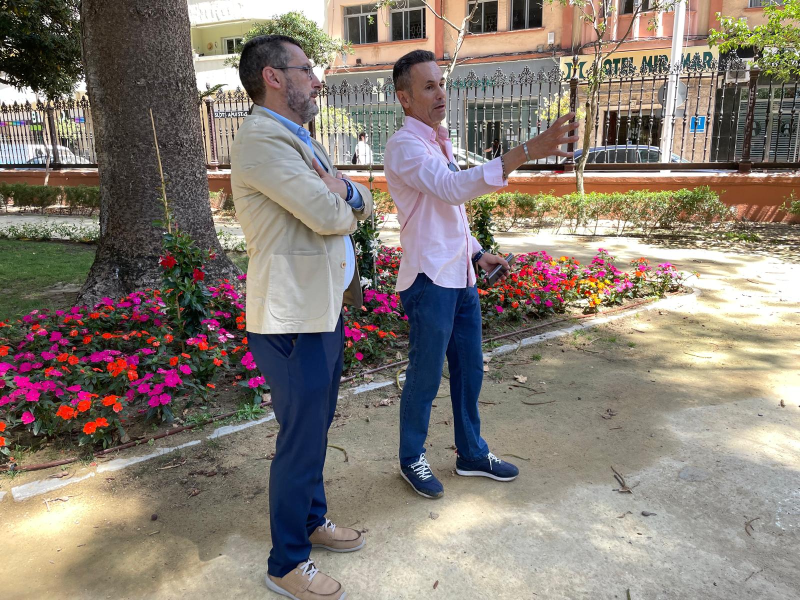 Los Jardines Saccone de La Línea estrenarán un nuevo diseño paisajístico con más de 500 plantas