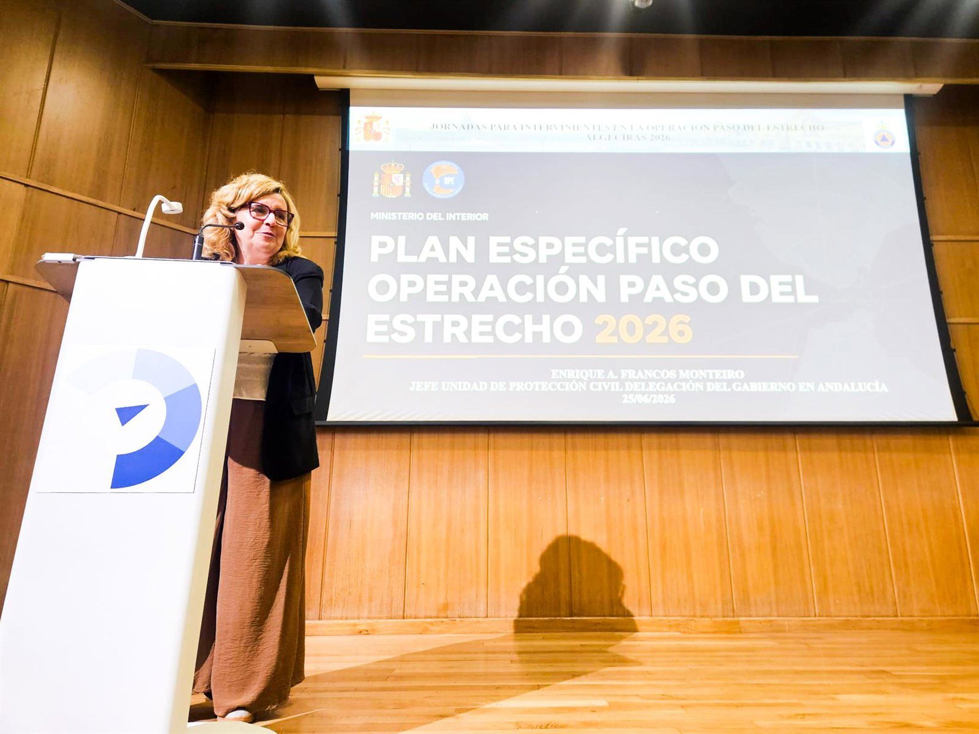 Un momento del curso de Protección Civil a participantes de la Operación Paso del Estrecho (OPE) en Algeciras (Cádiz) - SUBDELEGACIÓN DEL GOBIERNO EN CÁDIZ
