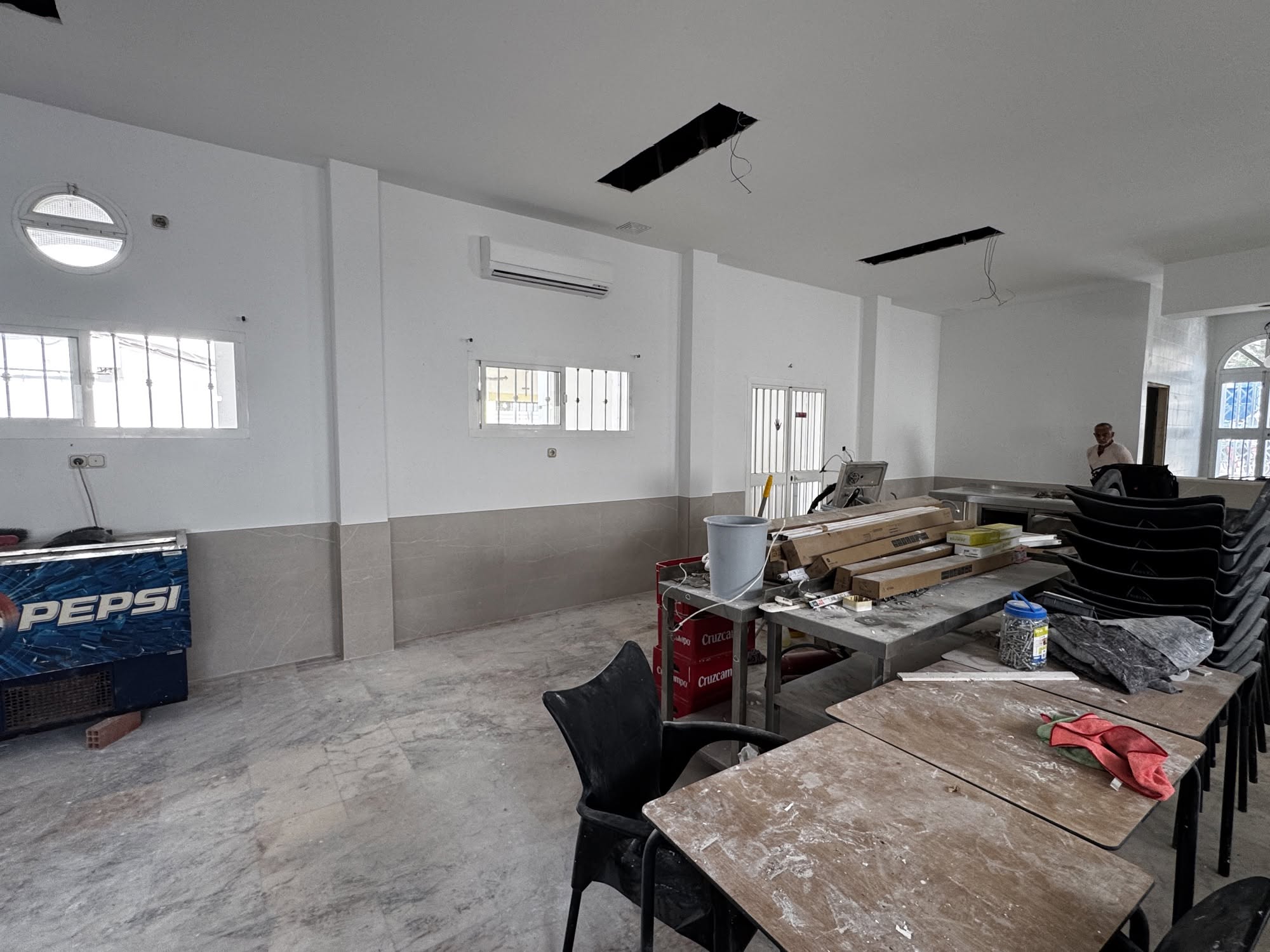 El Centro de Día de Taraguilla avanza en su remodelación tras el incendio de mayo