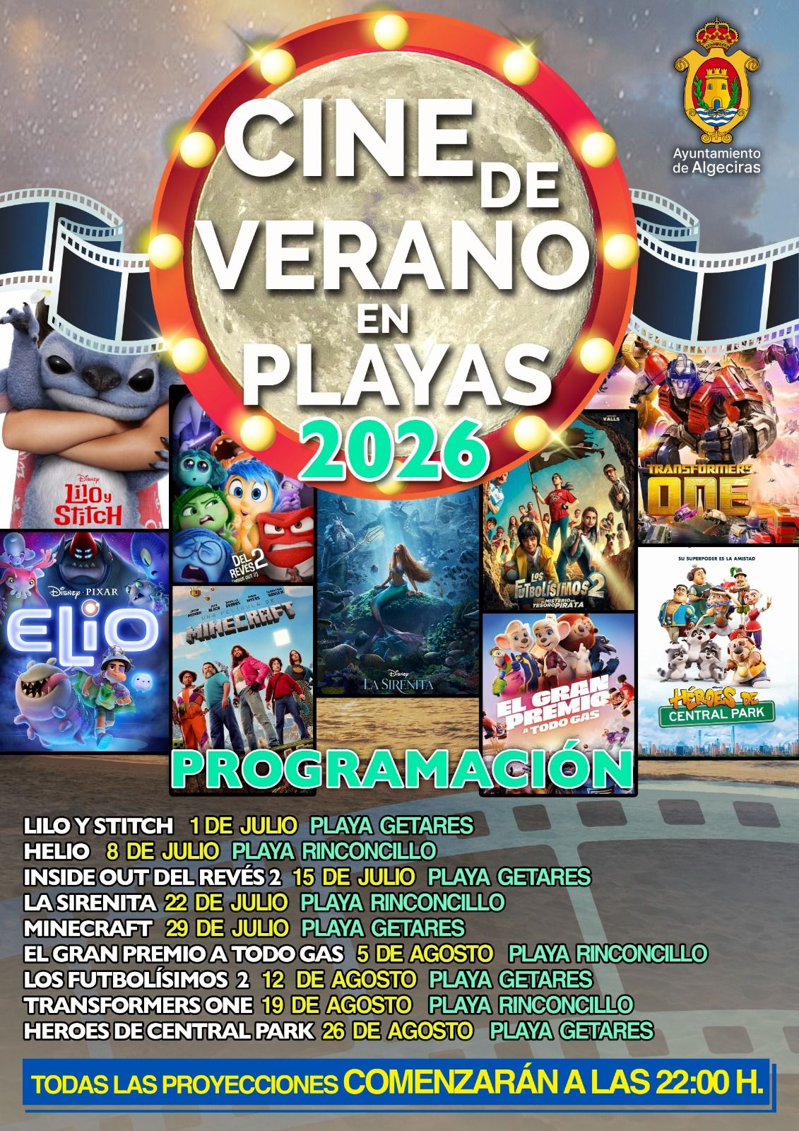 Vuelve el cine de verano a las playas de Algeciras con sesiones gratuitas al aire libre Vuelve el cine de verano a las playas de Algeciras con sesiones gratuitas al aire libre