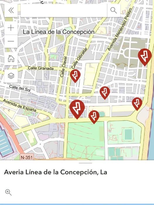 Una incidencia eléctrica deja sin luz a varios puntos de La Línea durante la mañana
