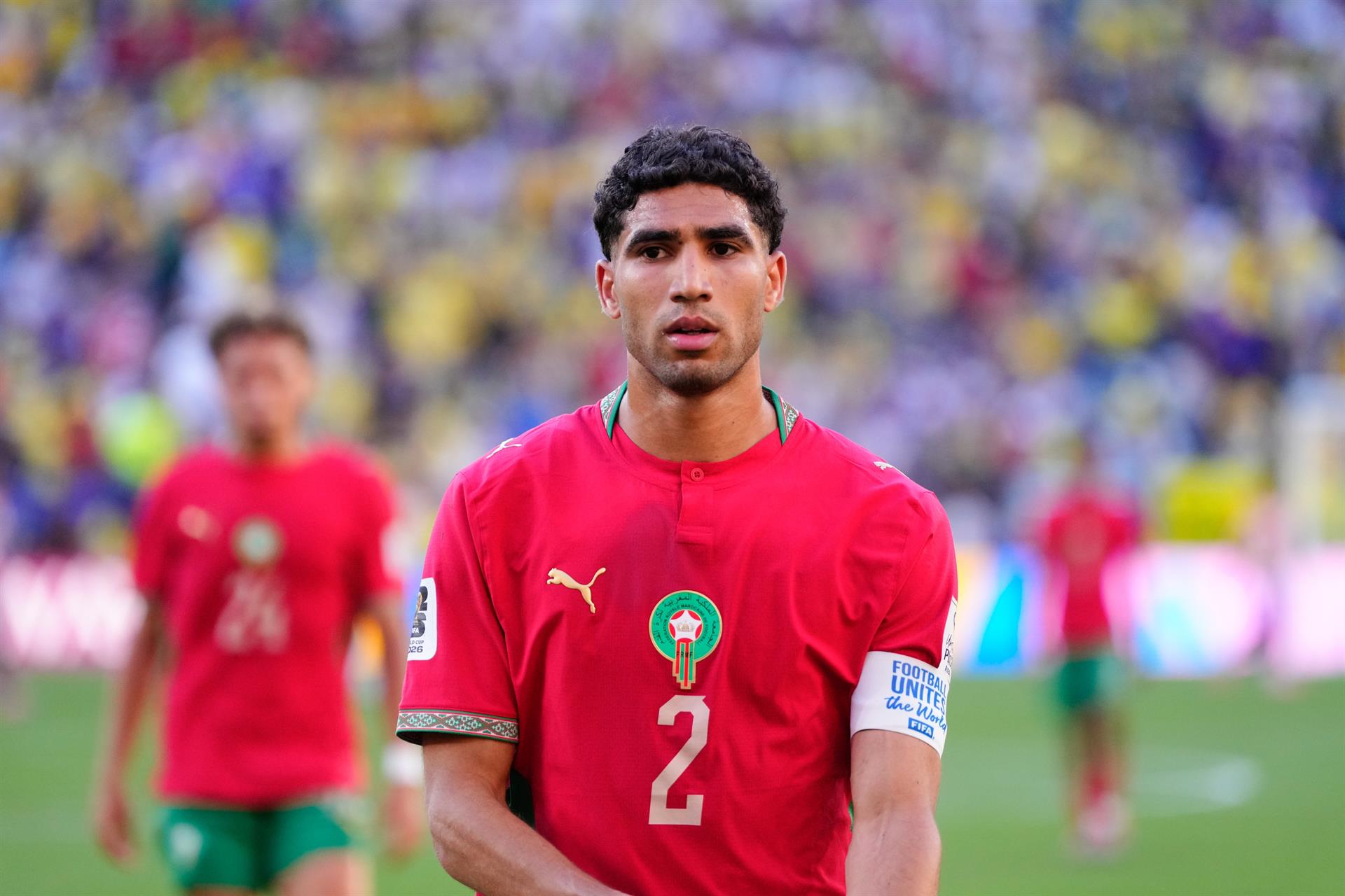 El jugador Achraf Hakimi será juzgado por presunta violación en Francia. Achraf Hakimi con Marruecos - Jose Breton / AFP7 / Europa Press