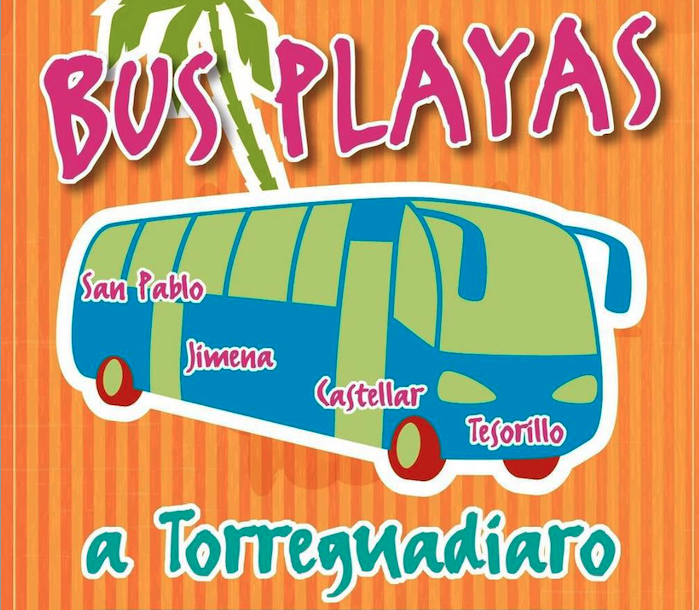 Vuelve el Bus Playa 2026 entre Castellar y Torreguadiaro los fines de semana de verano
