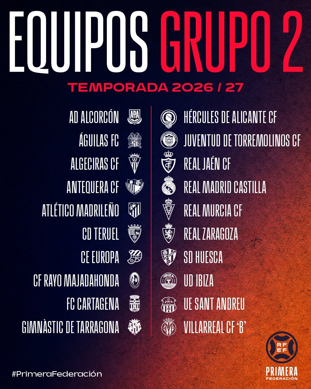 Grupo II Primera Federación. Grupo II Primera Federación.