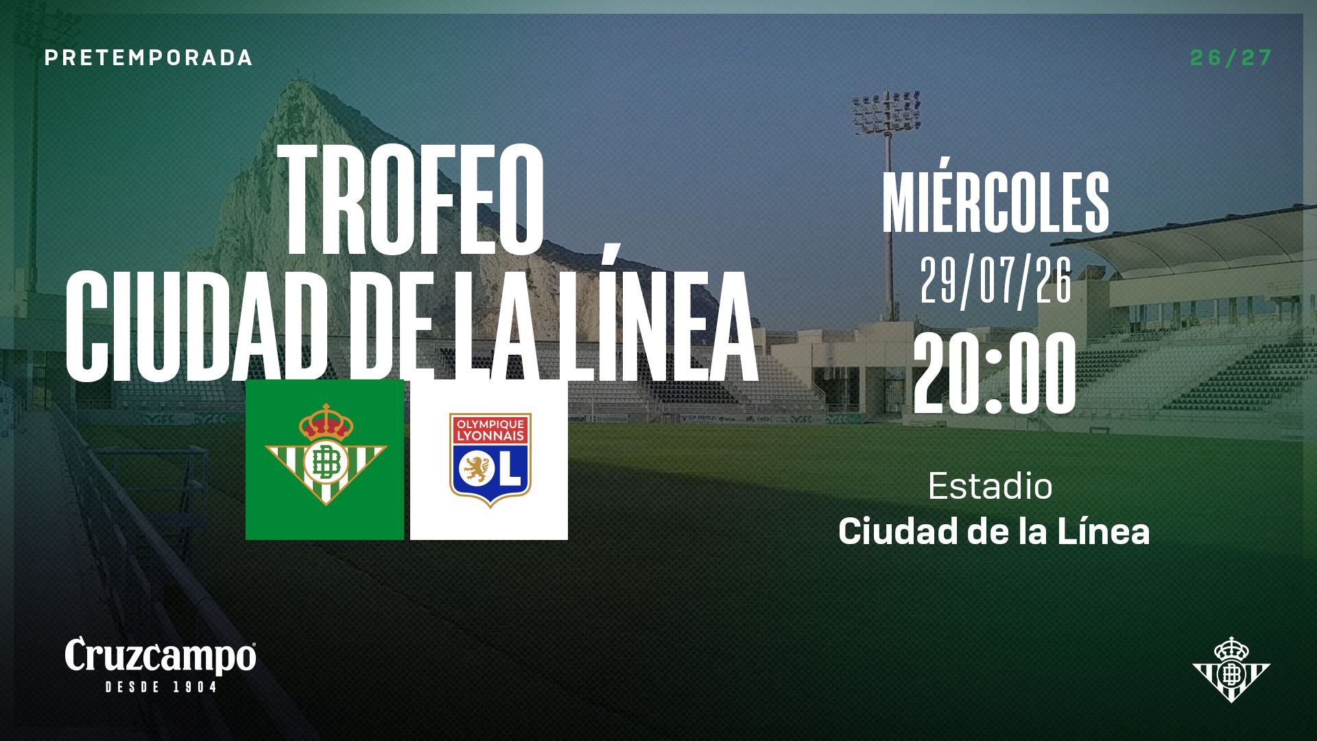 El Trofeo Ciudad de La Línea regresa con un Betis-Olympique de Lyon de nivel europeo El Trofeo Ciudad de La Línea regresa con un Betis-Olympique de Lyon de nivel europeo
