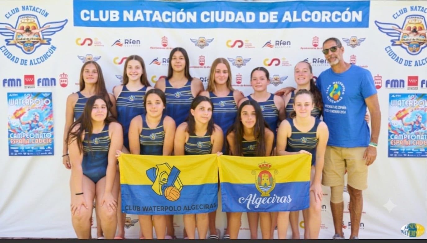 El Club Waterpolo Algeciras firma un meritorio 15º puesto en el Campeonato de España Cadete Femenino