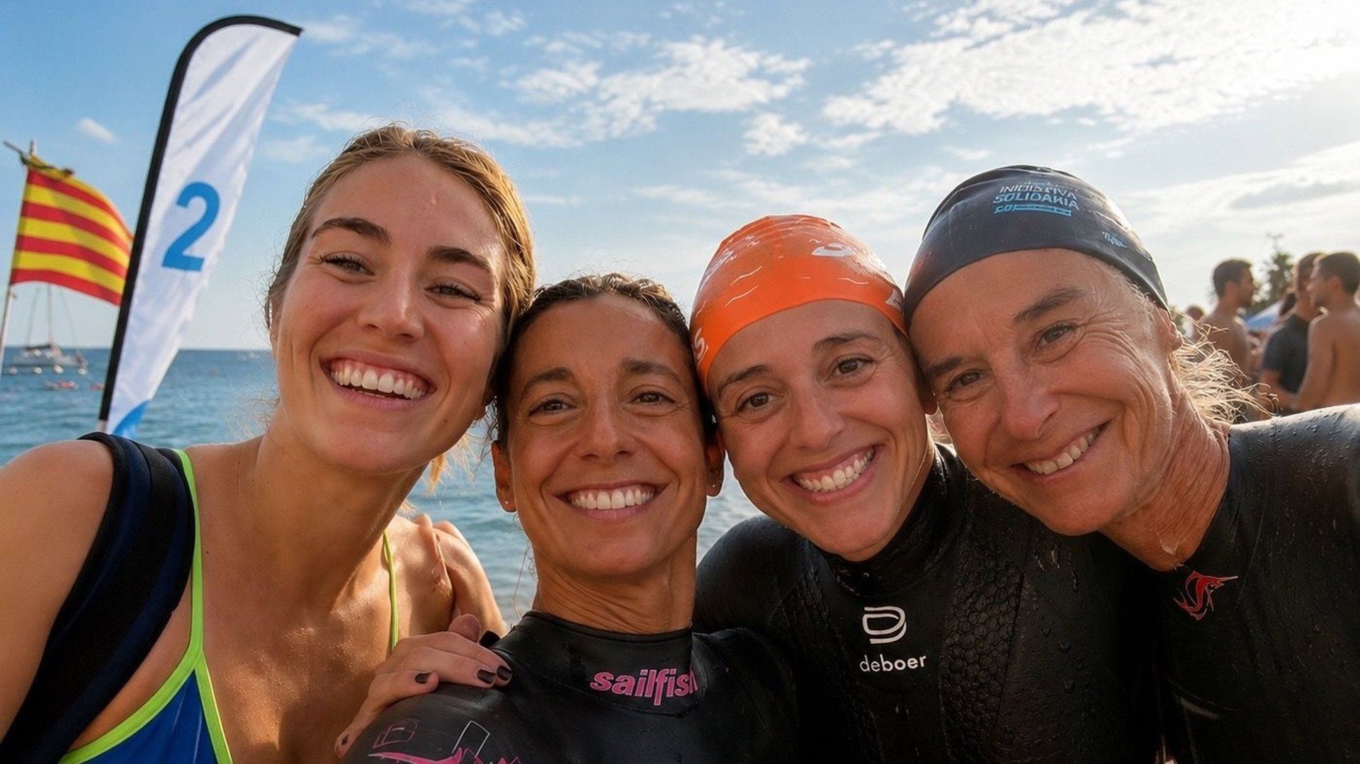 Las cuatro mujeres que cruzarán el Estrecho de Gibraltar - TRAVESÍA PARA LA ESPERANZA