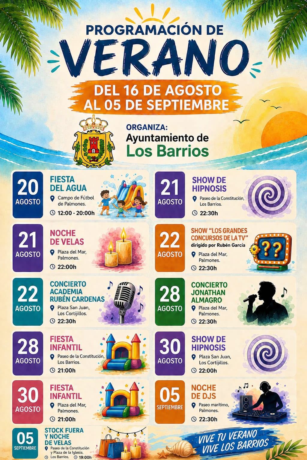 Programación julio Los Barrios.