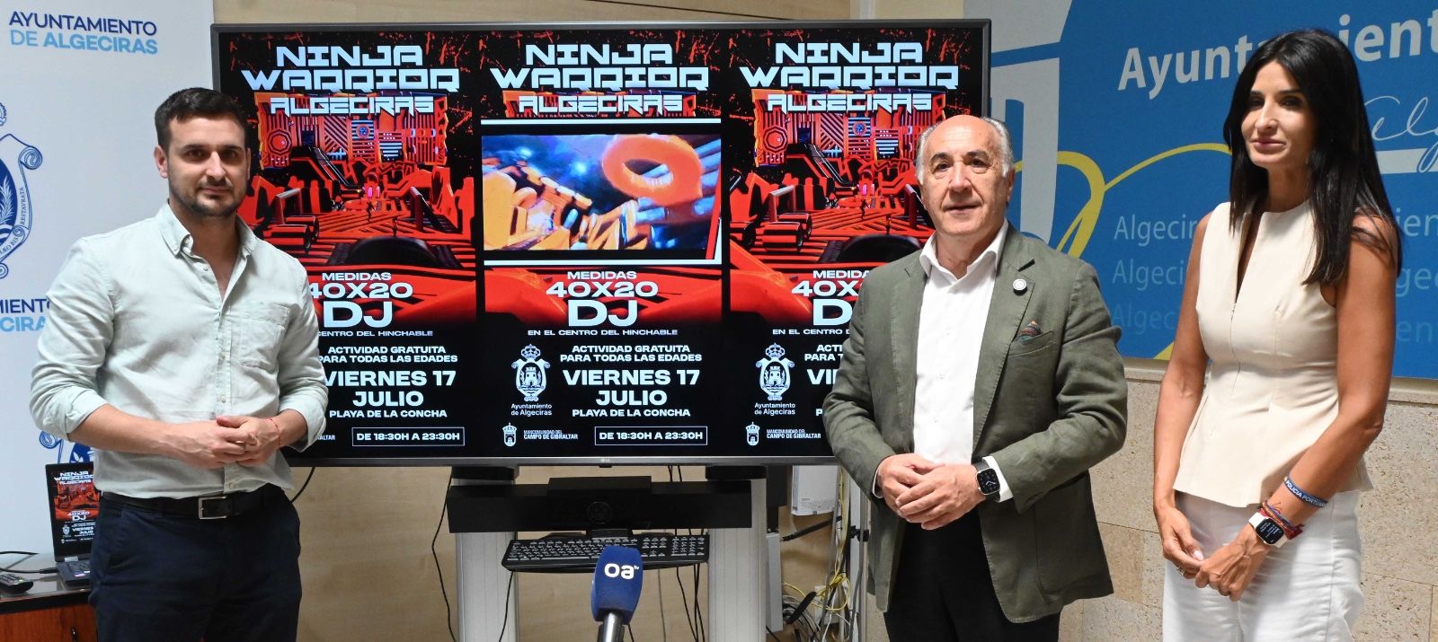 El castillo hinchable 'Ninja Warrior' llega el viernes 17 de julio a la playa de La Concha
