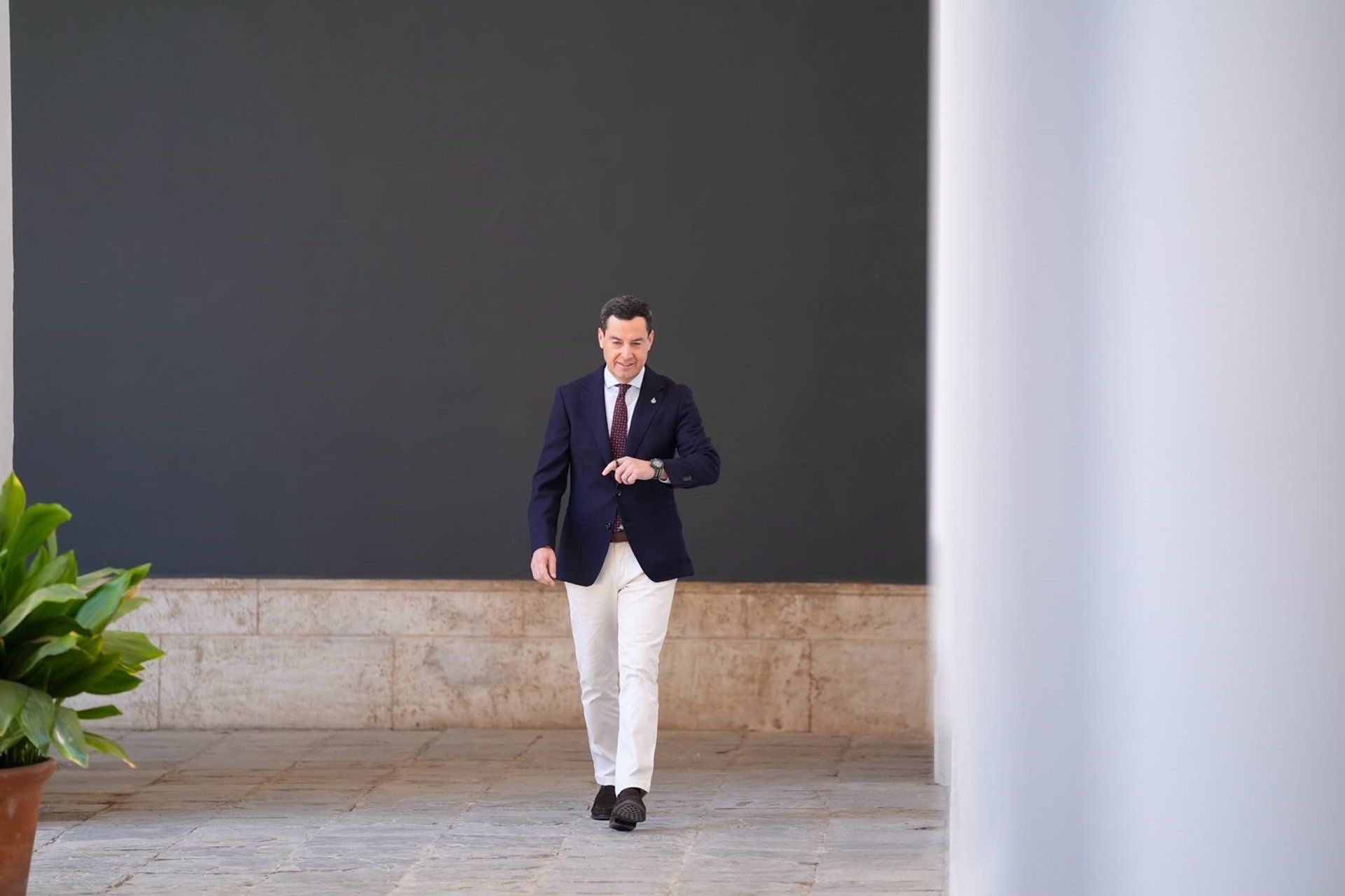 El presidente de la Junta de Andalucía, Juanma Moreno. - JOAQUÍN CORCHERO/EUROPA PRESS