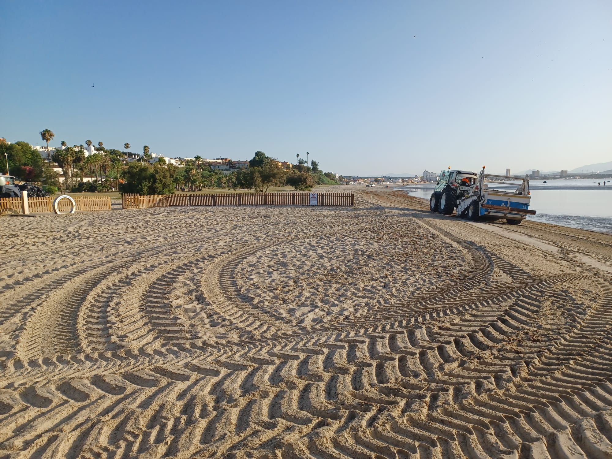 La playa canina de La Concha se mantiene en perfecto estado con trabajos diarios de limpieza La playa canina de La Concha se mantiene en perfecto estado con trabajos diarios de limpieza