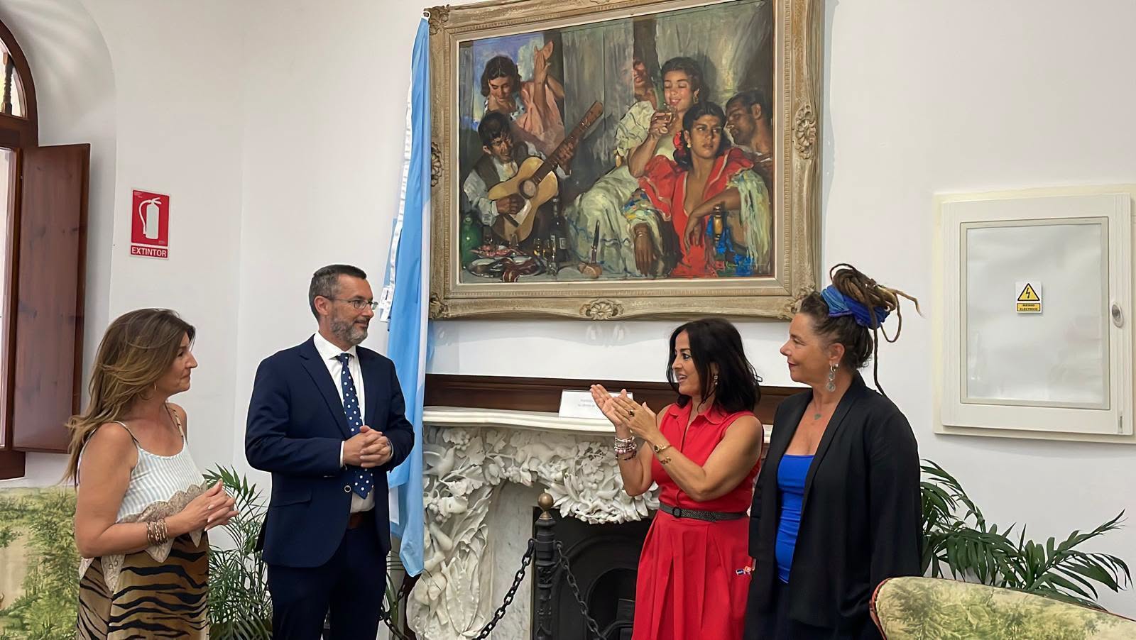El Museo Cruz Herrera adquiere el lienzo 'Juerga en San Roque', obra del pintor linense en 1950 El Museo Cruz Herrera adquiere el lienzo 'Juerga en San Roque', obra del pintor linense en 1950