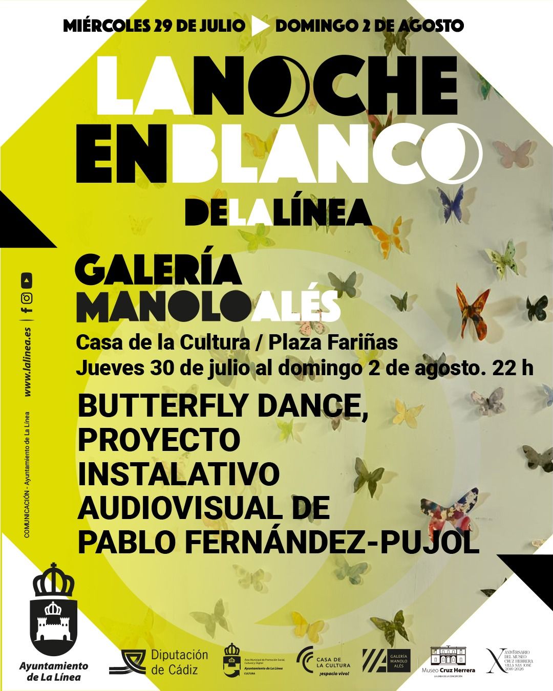 La Noche en Blanco iluminará La Línea con videomapping, música y pintura urbana