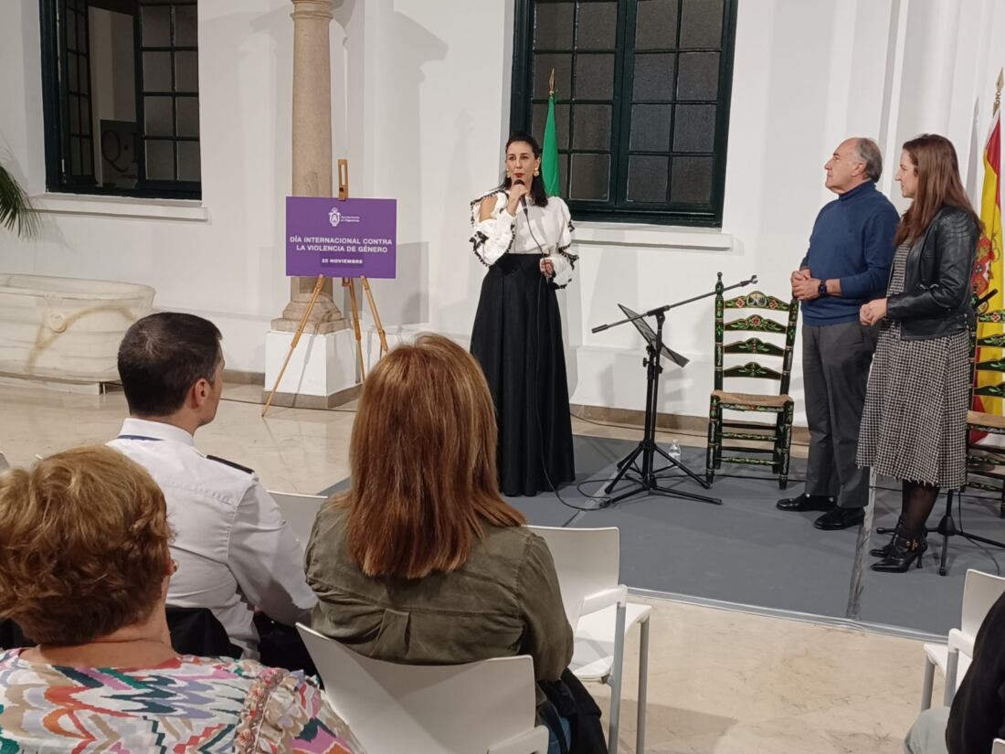 Laura Vital, durante su concierto en el Museo Municipal.