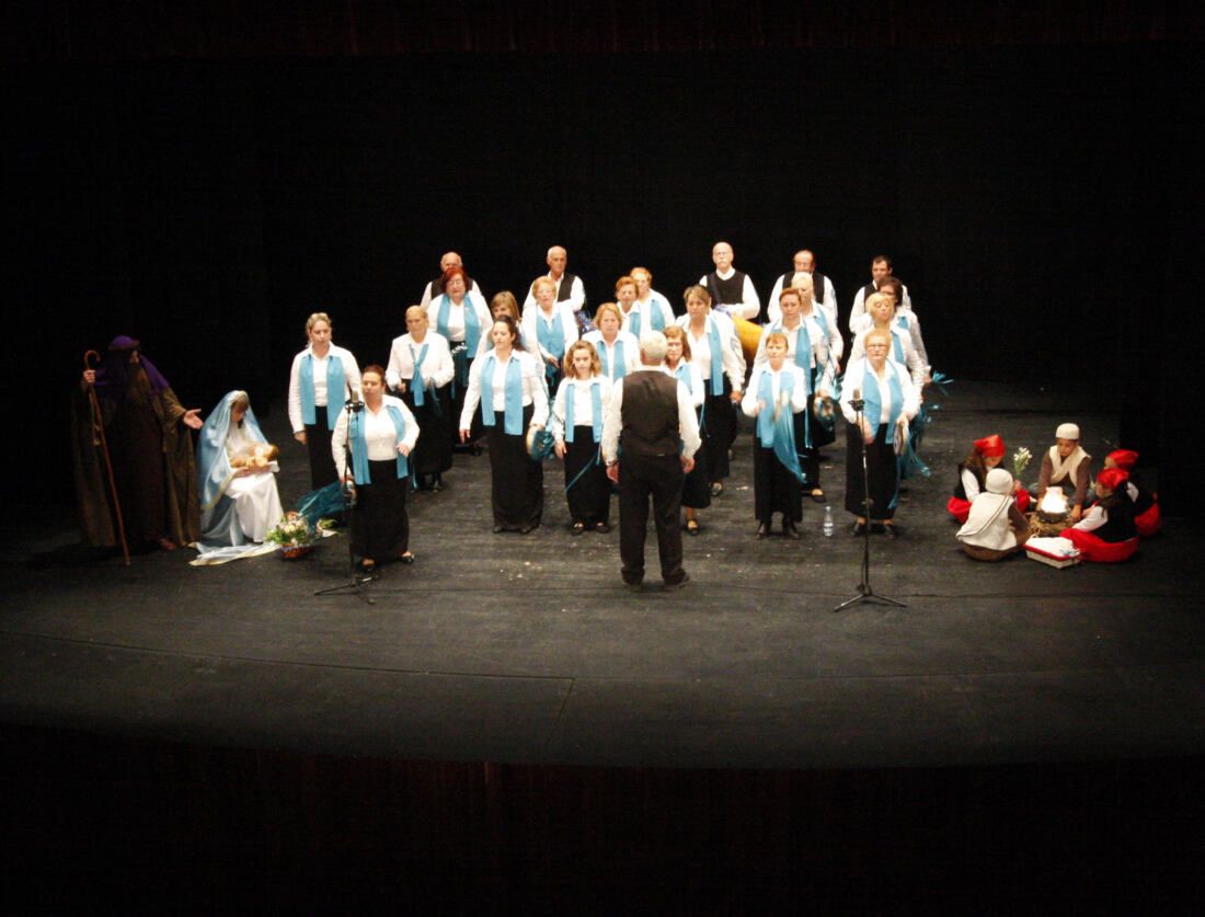 Un coro de Navidad.