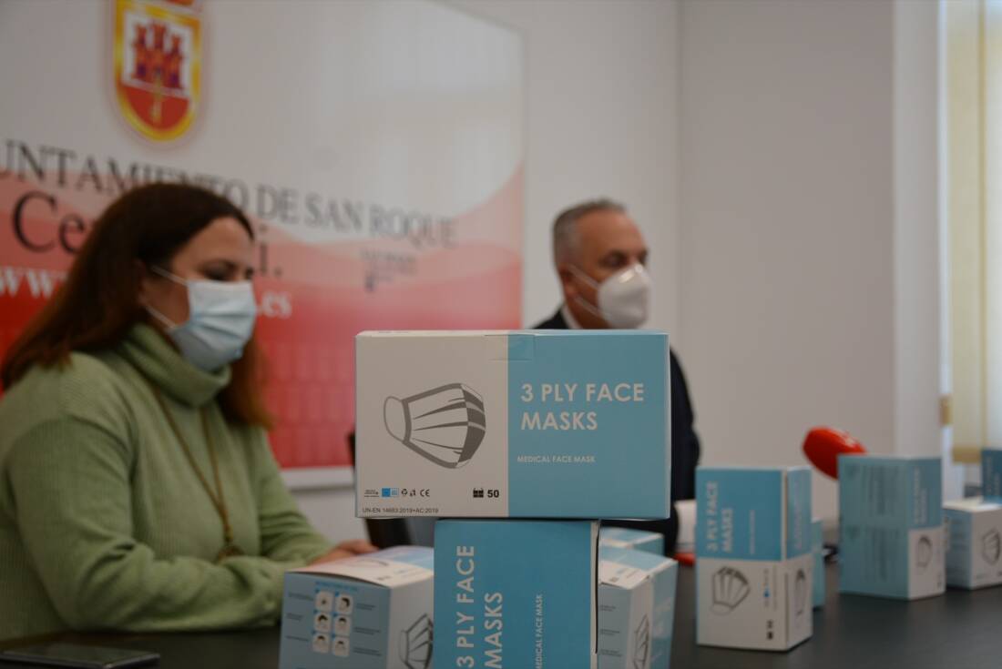 mascarillas a repartir
