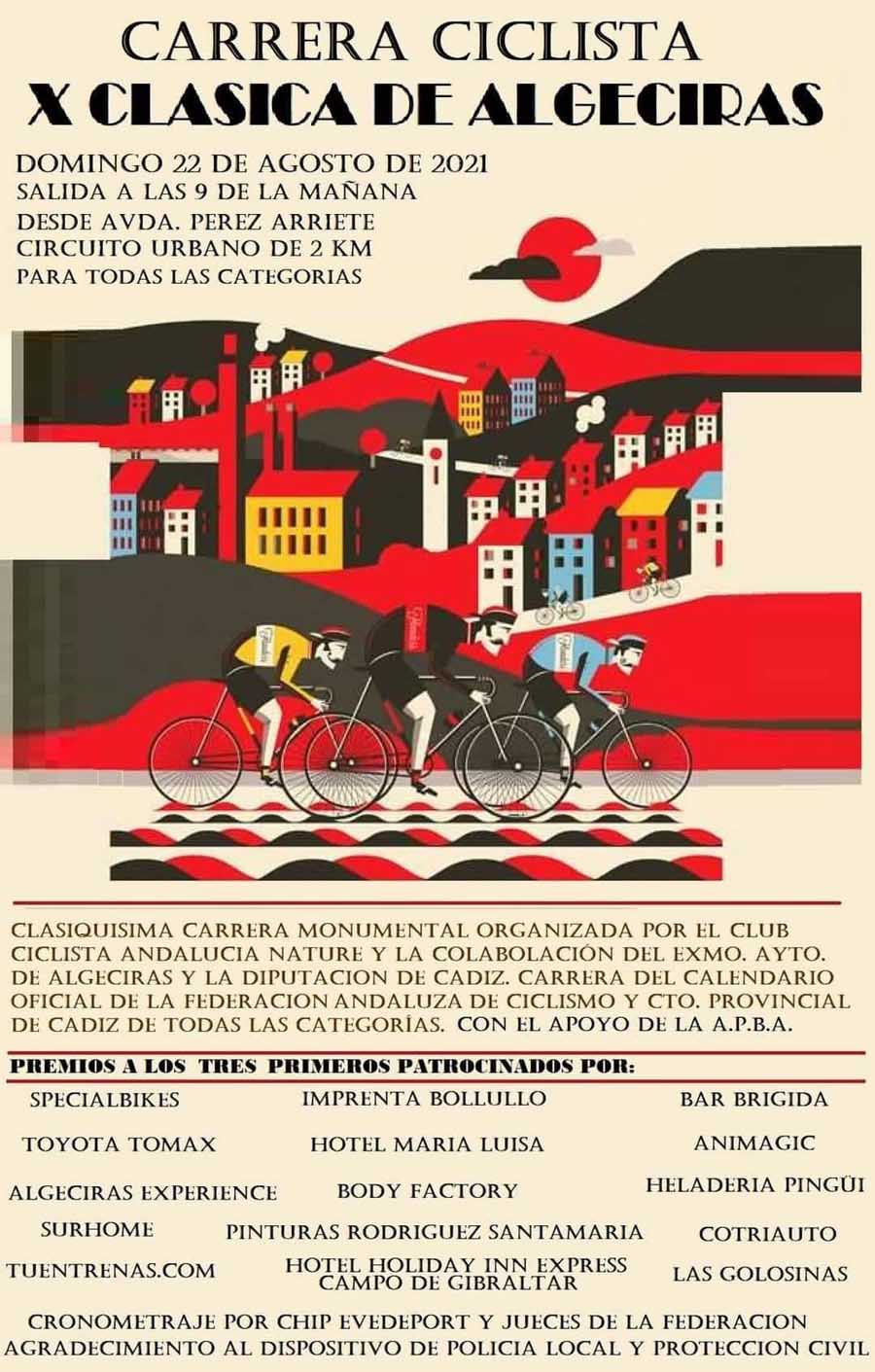 CICLISMO 130821 Cartel Clásica Algeciras