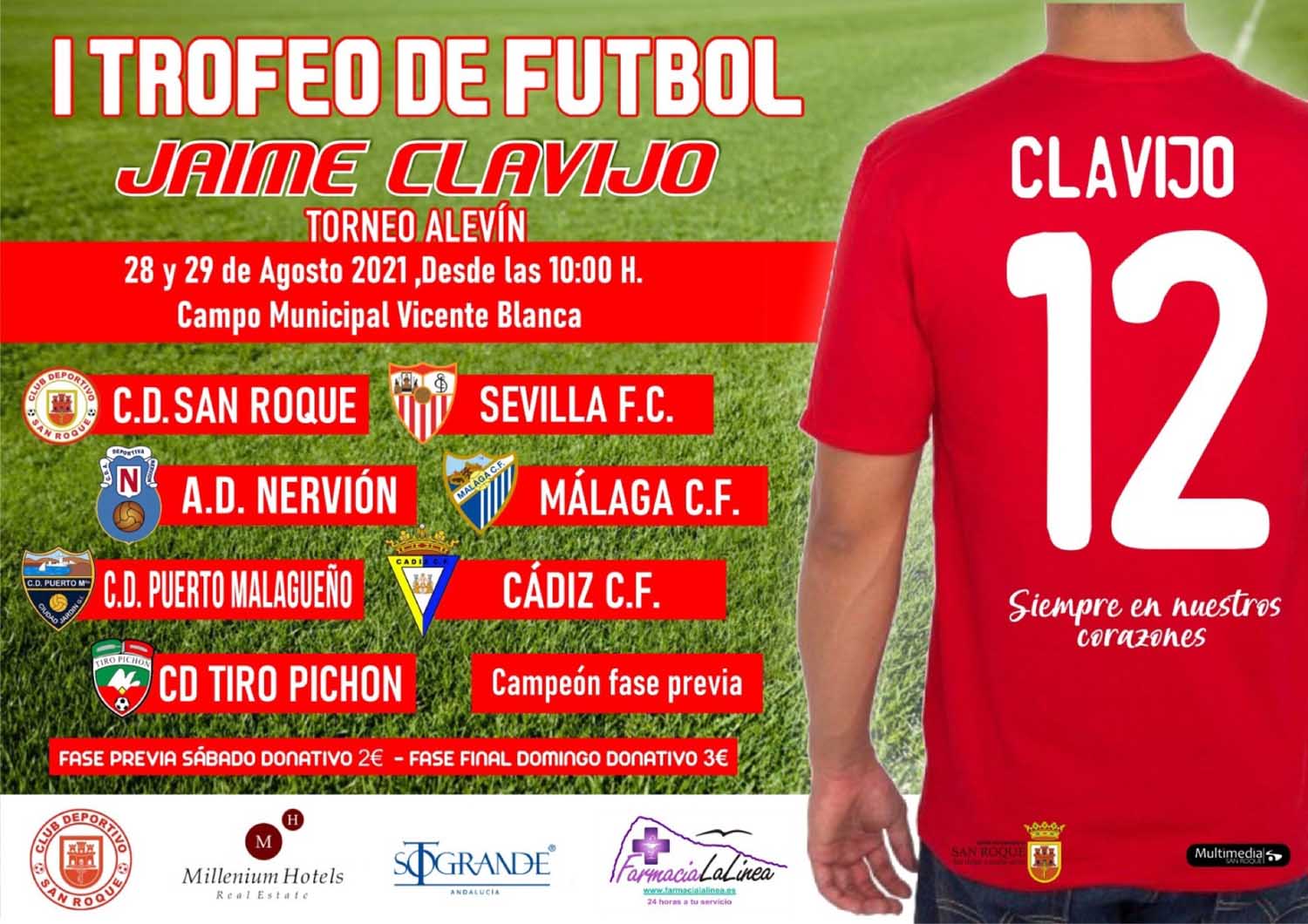 FÚTBOL 240821 cartel trofeo Jaime Clavijo