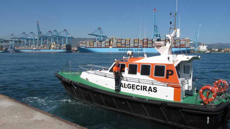 Puerto de Algeciras. Lancha Prácticos