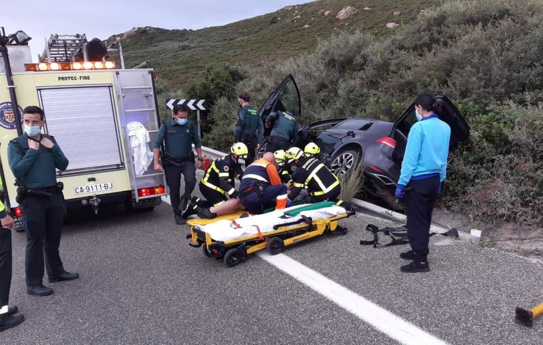 Accidente en carretera Higueron 1