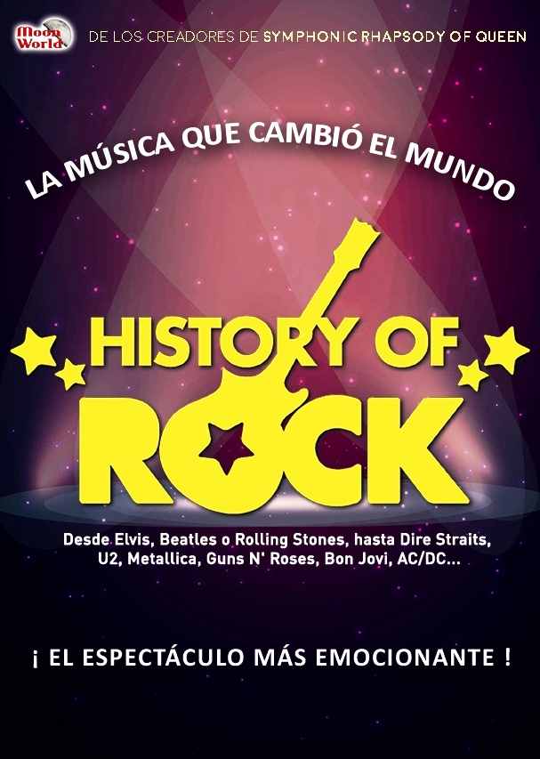 El lunes salen a la venta las entradas del concierto “The History of Rock”