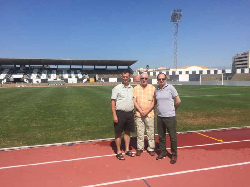 Inspeccion pista de atletismo Inspeccion pista de atletismo
