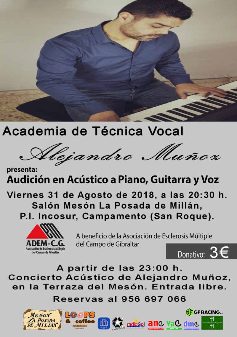 CARTEL AUDICION ALEJANDRO MUÑOZ 31-08-2018 CARTEL AUDICION ALEJANDRO MUÑOZ 31-08-2018
